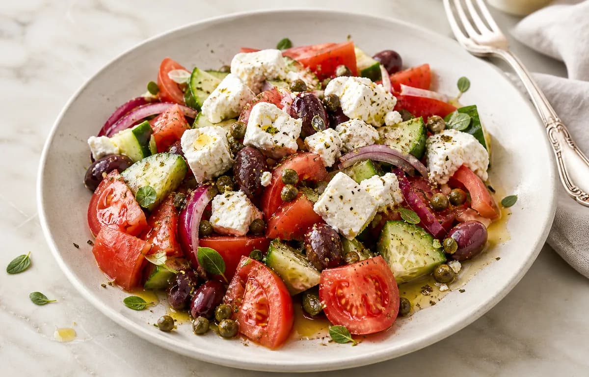 Greek Salad with Capers