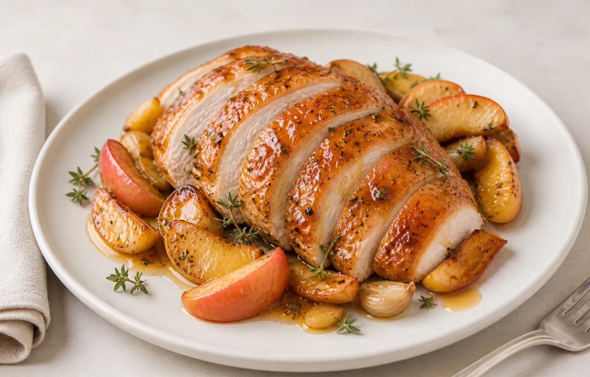 Roasted Turkey with Apples & Honey