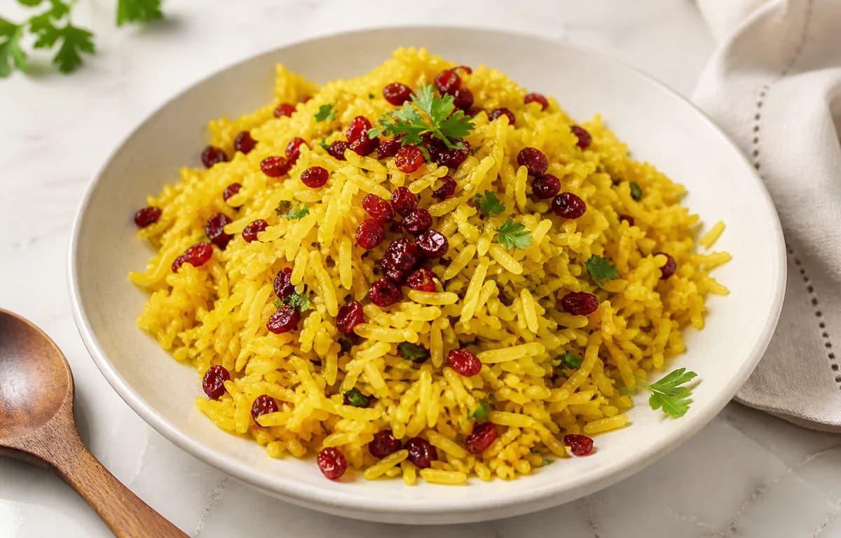 Turmeric Rice with Barberries